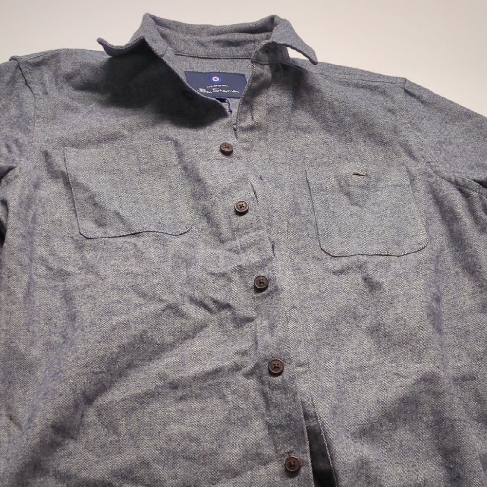 Gray Button-Up Shirt Ben Sherman